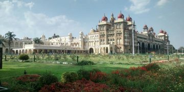 Mysore Palace South Gate View