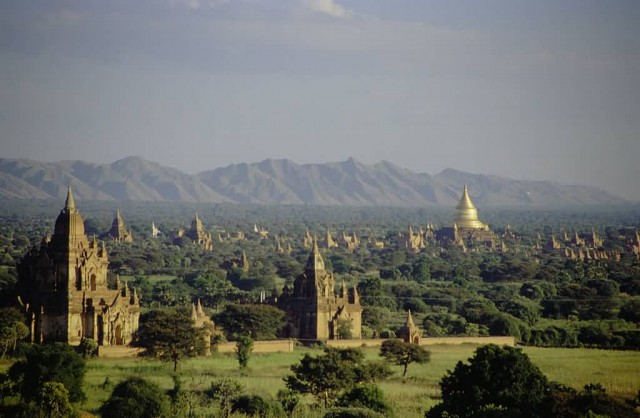 View Over The Plain Of Bagan