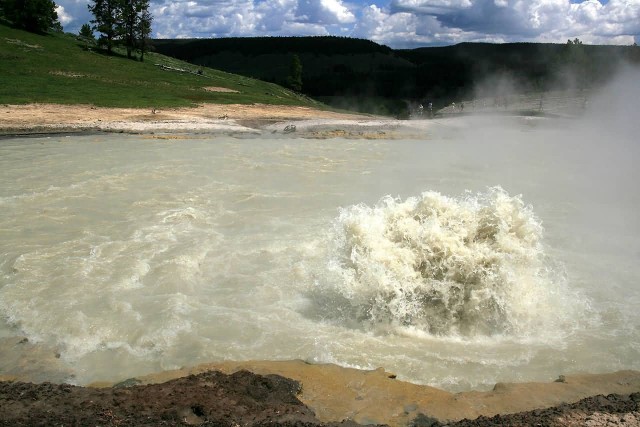 Boiling Lake In Yellowstone National Park