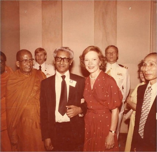 Bhagwan Das With Roselyn Carter