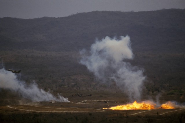 Spot Of Napalm Bomb