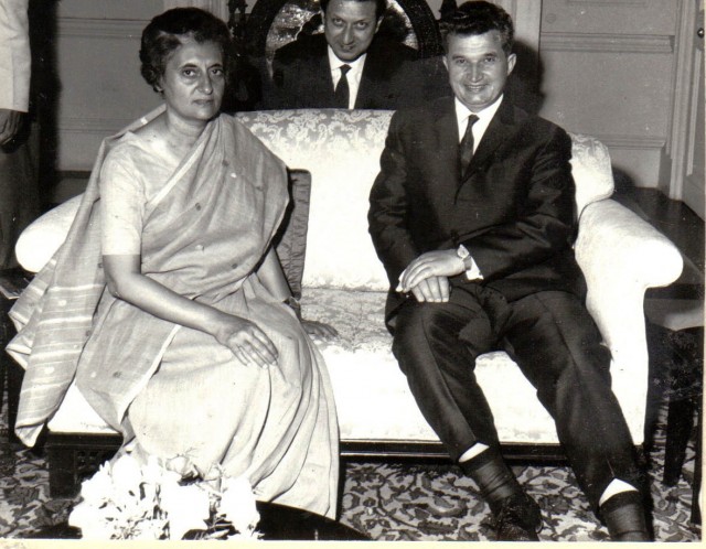Indira Gandhi And Nicolae Ceauşescu